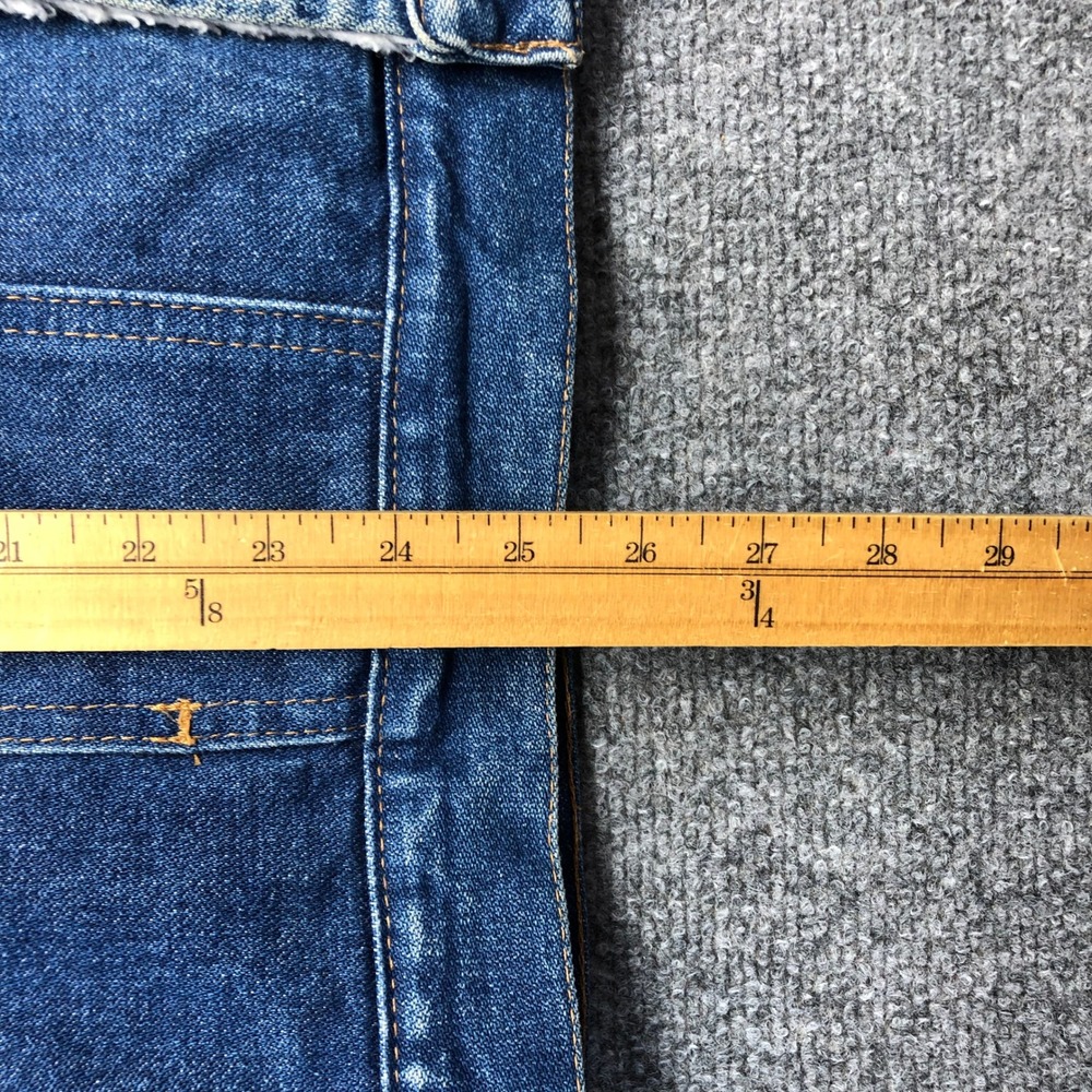 Wrangler Authentic Western Denim Sherpa Lined Jacket Blue Mens Large - Picture 4 of 8